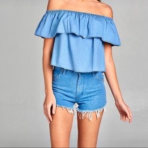Denim top